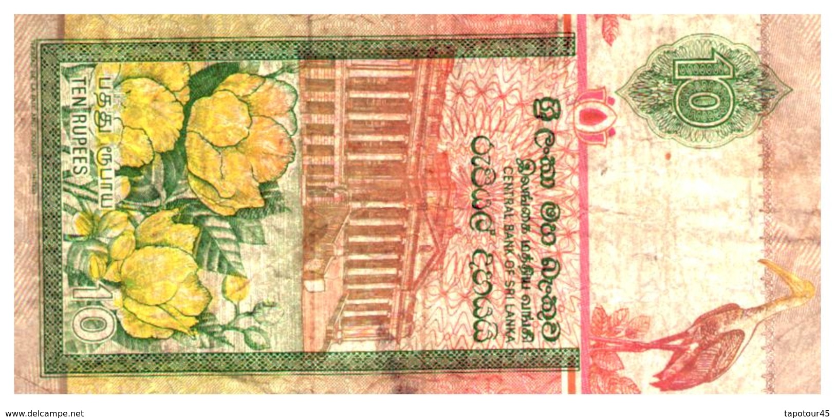 Billets > Sri Lanka 10 Roupies 1994 - Sri Lanka