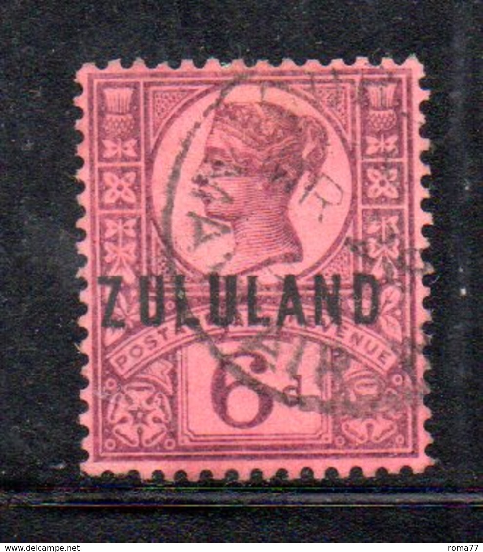 XP4613 - ZULULAND 1888 , Yvert N. 8  Usato (2380A) . - Zoulouland (1888-1902)