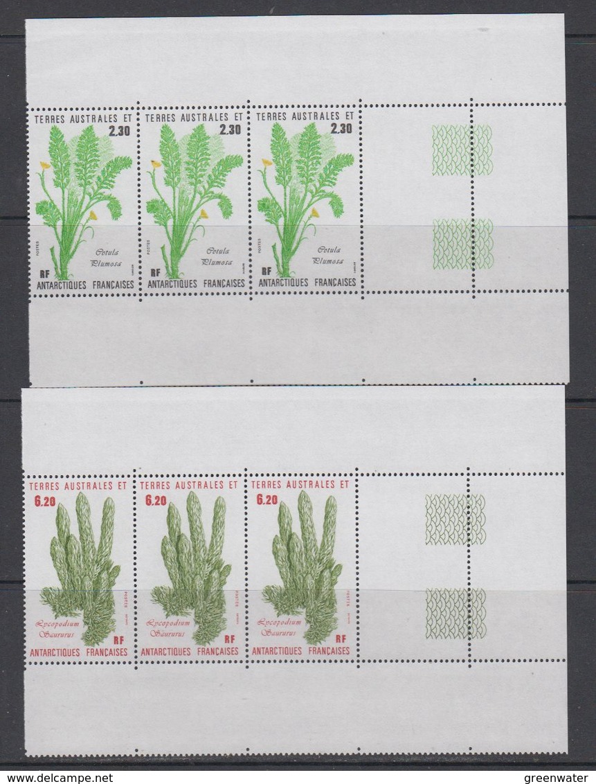 TAAF 1986 Plants 2v Strip Of 3 ** Mnh (TA236A) - Ongebruikt