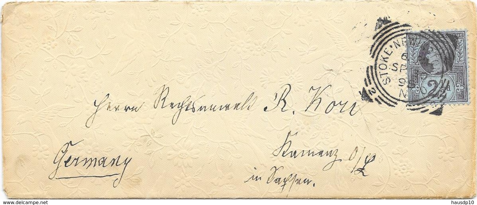 Letter Stoke Newington 1895 To Germany - Covers & Documents