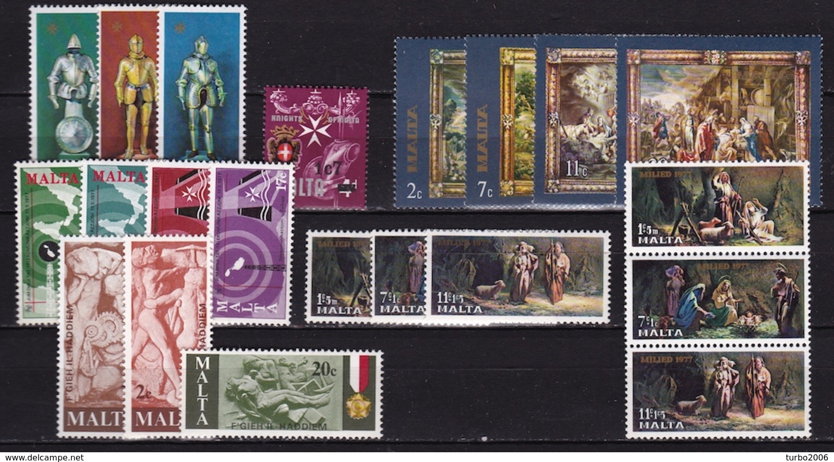 MALTA 1977 6 Different MNH Sets From 1976 Mi. 542 / 553 - 556 / 561 - Malta