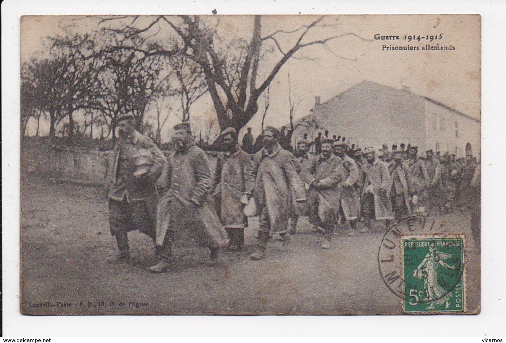 CPA 54 LUNEVILLE Guerre 1914-1918 Prisonniers Allemands - Guerre 1914-18