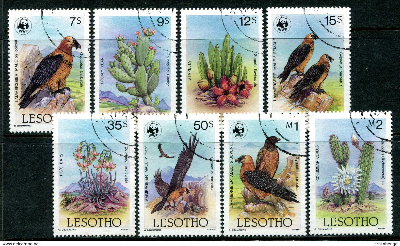 Lesotho 1986 Flora And Fauna Of Lesotho Set Used (SG 677-684) - Lesotho (1966-...)