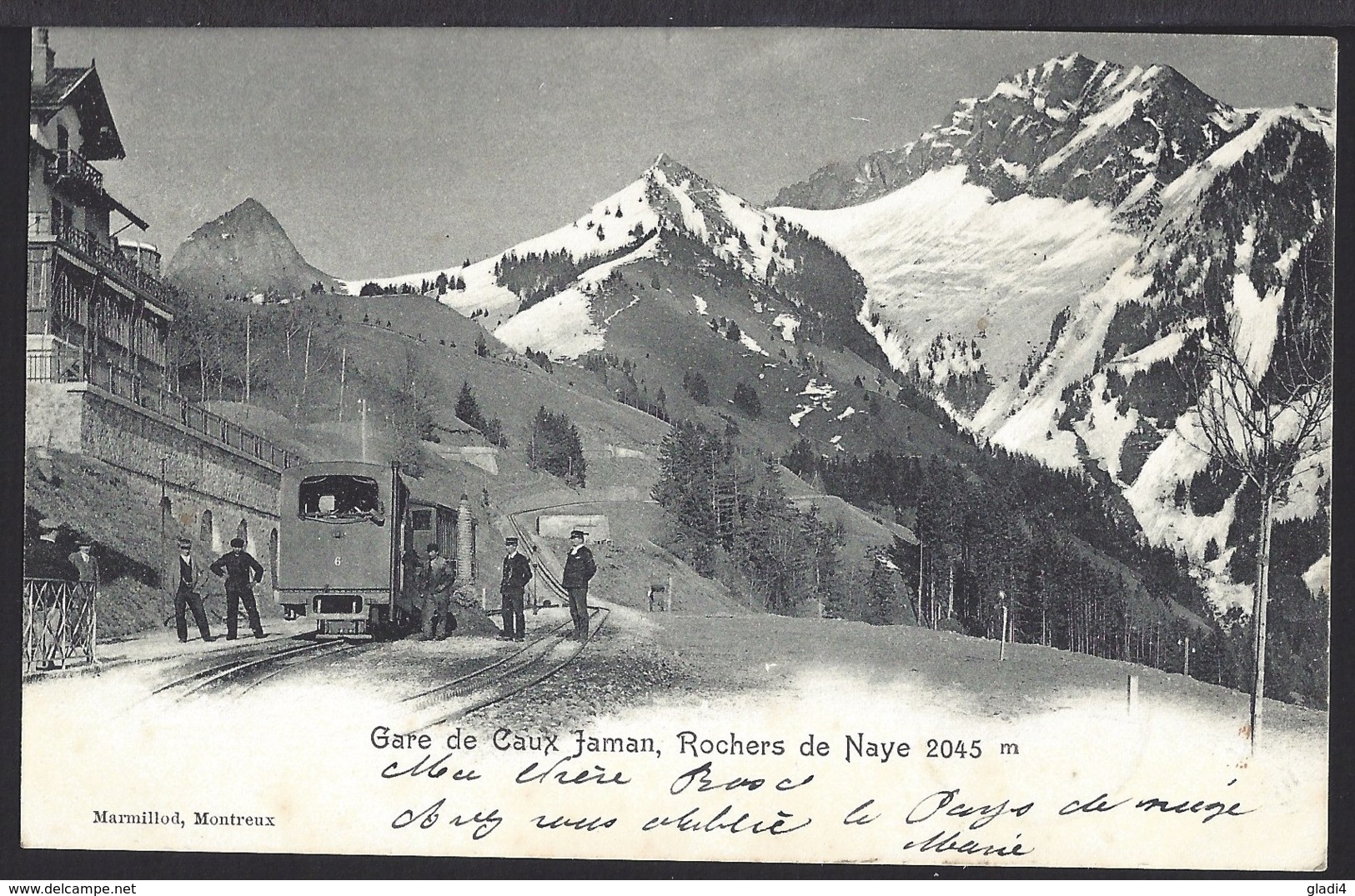 Gare De Caux - Bahnhof - Train à Vapeur - Dampflok - Bahn -1902 - Autres & Non Classés