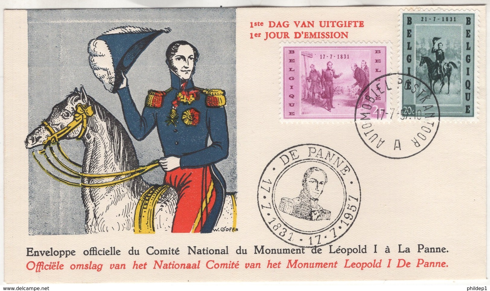 FDC. 1020/21. Cote 2018 : 2,25 € - 1951-1960