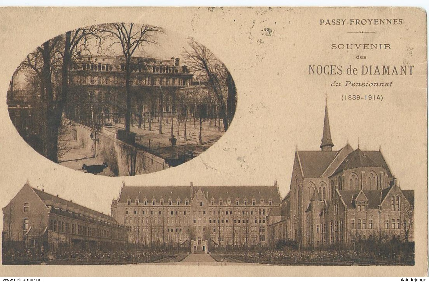 Passy-Froyennes - Souvenir Des Noces De Diamant Du Pensionnat (1839 - 1914) - Phototypie J. Bienaimé - 1925 - Tournai