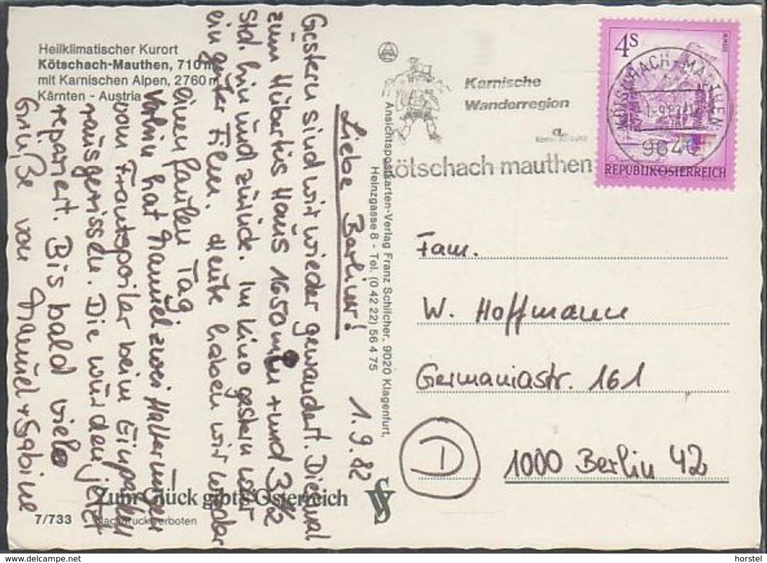 Austria - 9640 Kötschach-Mauthen - Mit Karnischen Alpen - Nice Stamp - Lesachtal