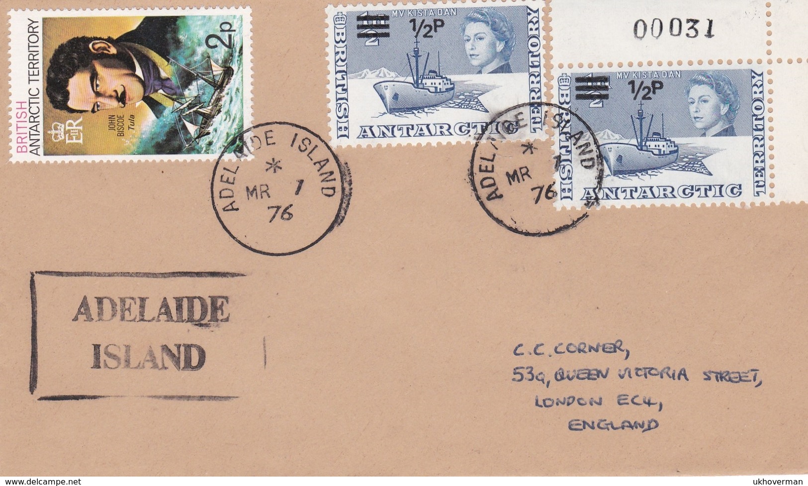 BRITISH ANTARCTIC TERRITORY>>ADELAIDE ISLAND - Covers & Documents