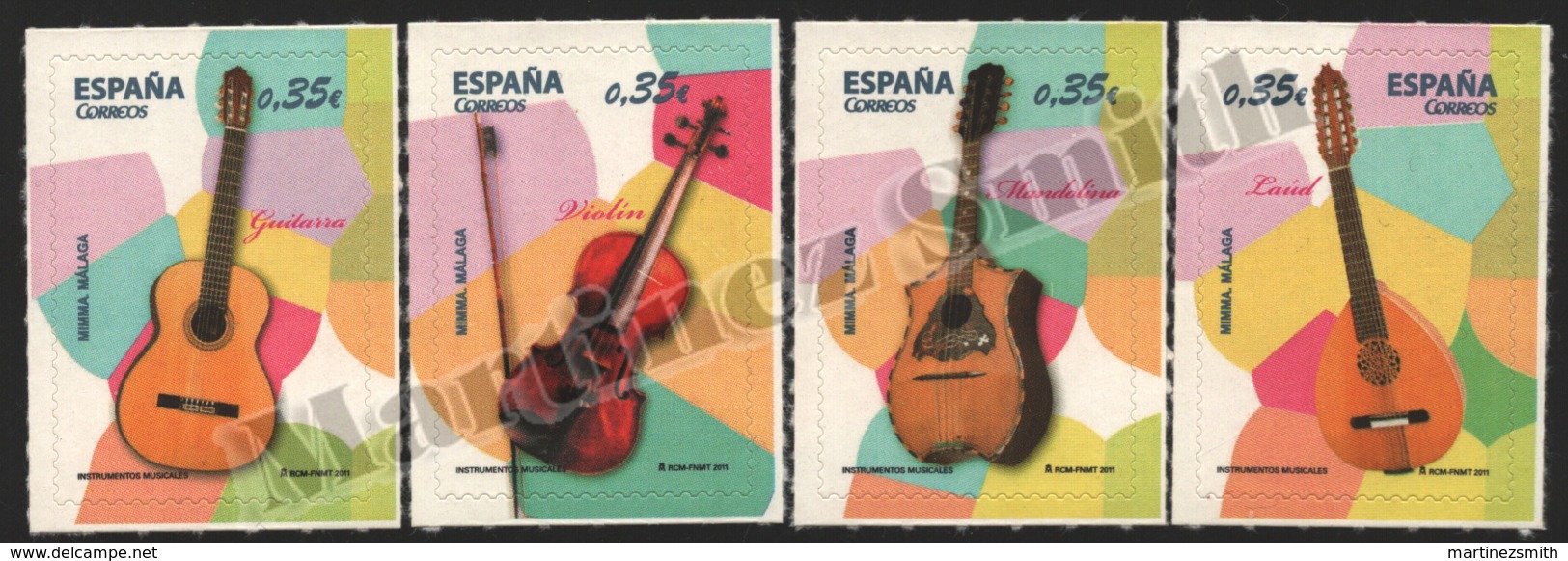 Spain - Espagne 2011 Yvert 4284-87, Musical Instruments - MNH - Nuevos