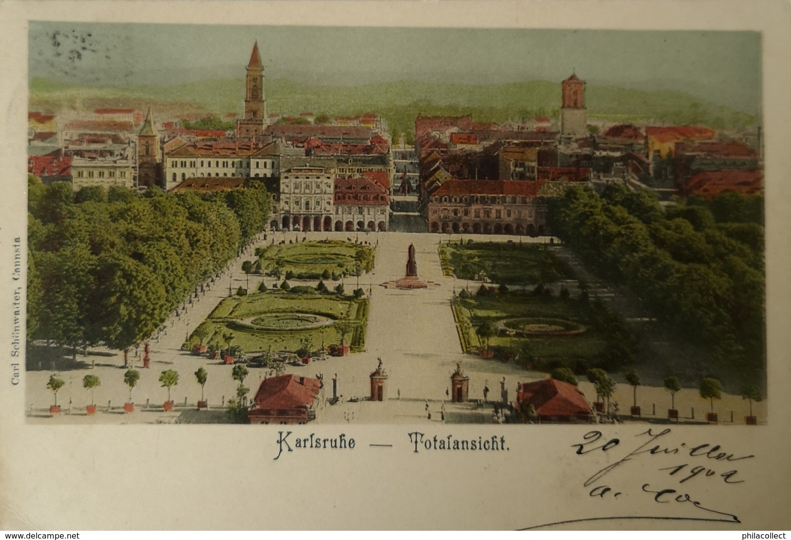 Karlsruhe // Total Ansicht 1902 - Karlsruhe