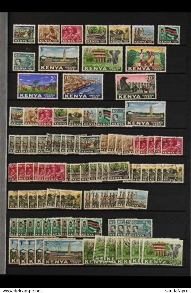 EAST AFRICA COLLECTION / ACCUMULATION  K.U.T. & INDEPENDENT COUNTRIES - MINT & USED RANGES - We See KENYA 1963 Defins Se - Otros & Sin Clasificación