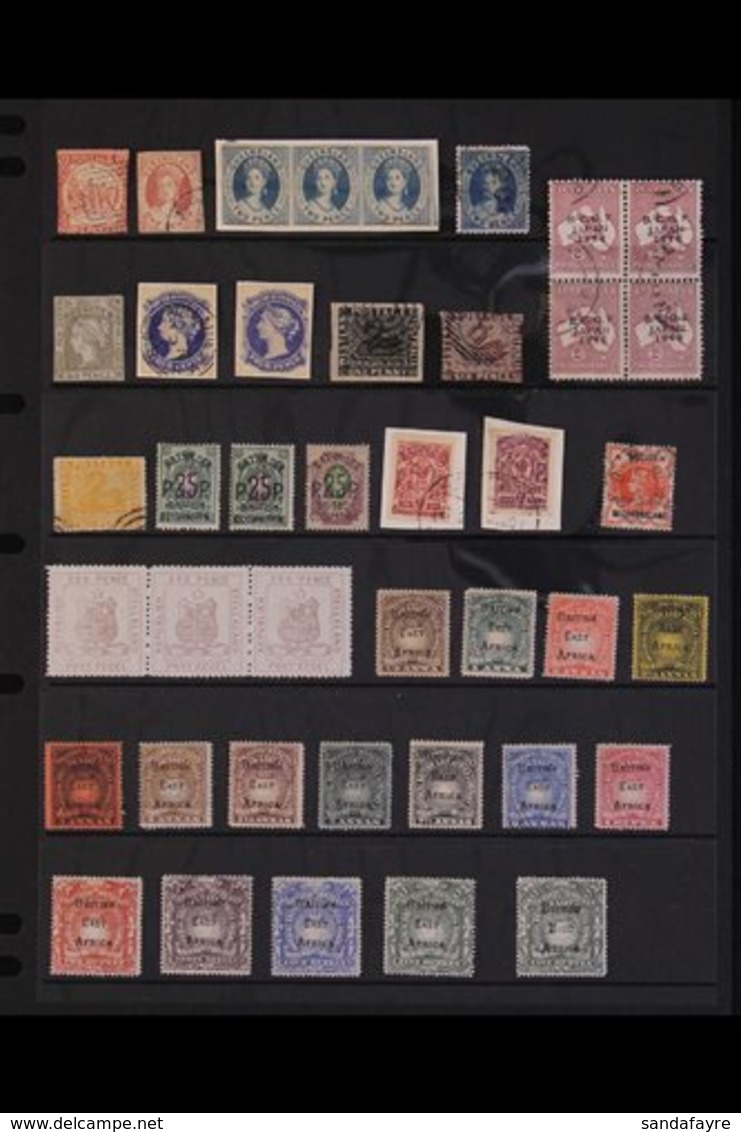 BRITISH COMMONWEALTH - FORGERIES AND FACSIMILES  Collection With Much Of Interest Including Australian States, Batum (Br - Other & Unclassified