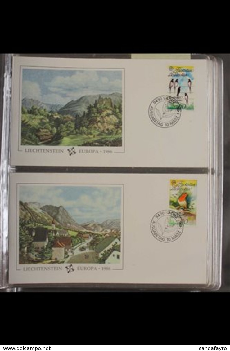 EUROPA  1986-1987 All Different Collection Of Illustrated Unaddressed CEPT First Day Covers Housed In A Special Album. V - Ohne Zuordnung