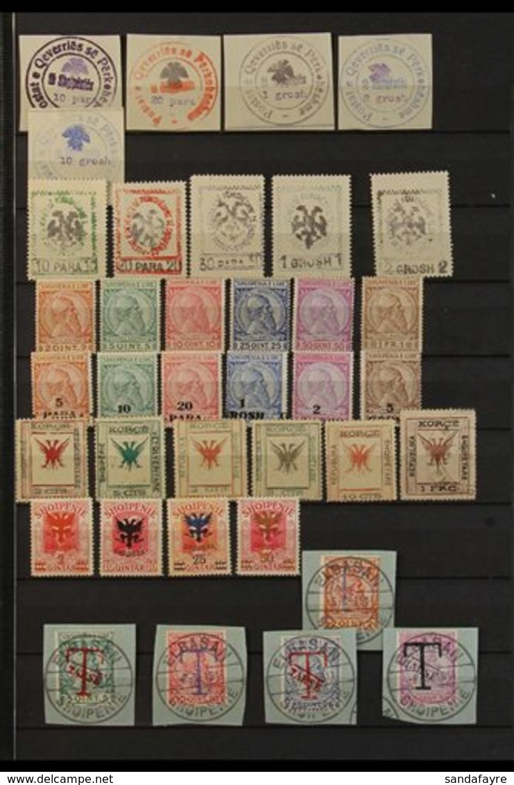 1913-1946 ATTRACTIVE MINT AND USED COLLECTION  With 1913 (Oct) Set Less 5gr And 1913 (Nov) Set Unused; 1913 (Dec) Skande - Albanien