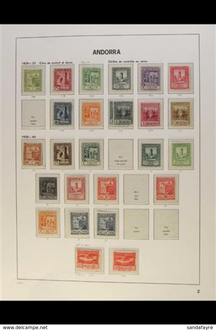 SPANISH POST OFFICES  1928-2009 Fine Mint Collection On Printed Album Pages, Starts With A Range Of 1928 Overprints On S - Other & Unclassified