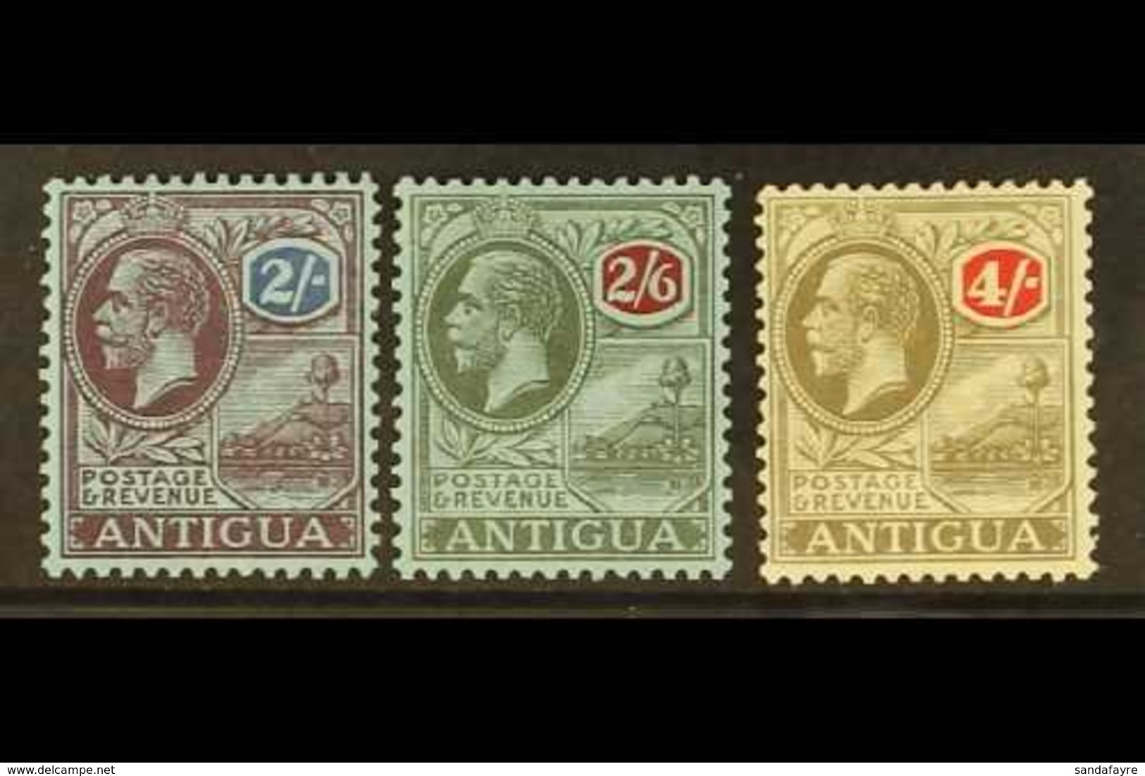 1921  2s, 2s 6d And 4s, Wmk Script High Values, SG 78/80, Very Fine Mint. (3 Stamps) For More Images, Please Visit Http: - Other & Unclassified