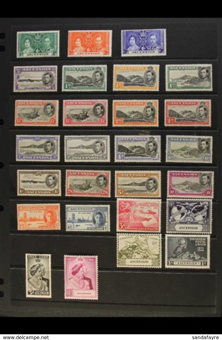 1937-1953 KGVI PERIOD COMPLETE VERY FINE MINT  A Delightful Complete Basic Run, SG 35 Through To SG 55. Fresh And Attrac - Ascension