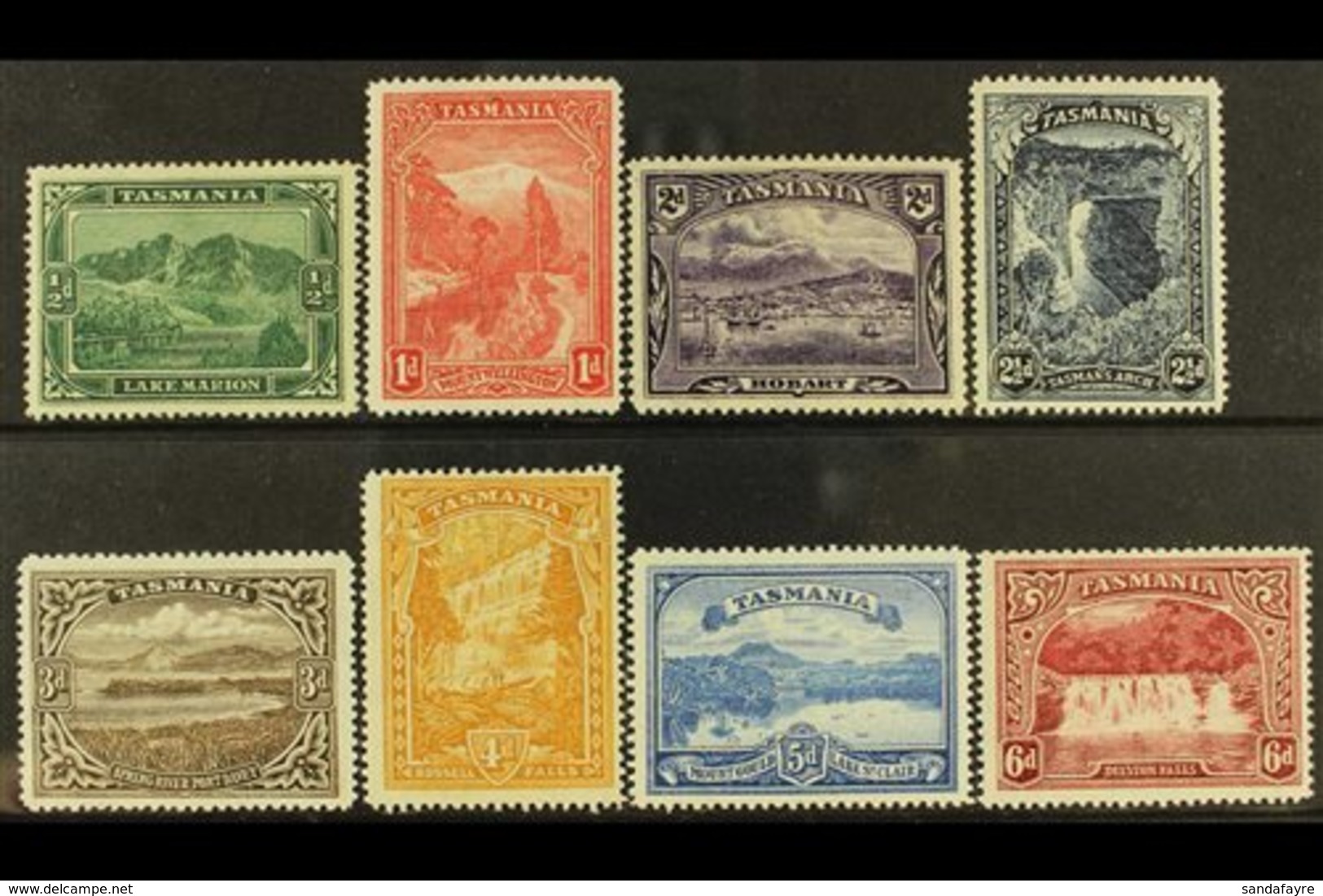 TASMANIA  1899-1900 Pictorials Complete Set, SG 229/36, Very Fine Mint, Very Fresh. (8 Stamps) For More Images, Please V - Sonstige & Ohne Zuordnung