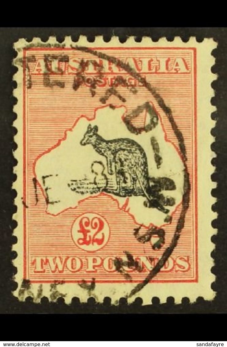 1931-36  £2 Black And Rose 'Roo, SG 138, Very Fine Used. For More Images, Please Visit Http://www.sandafayre.com/itemdet - Other & Unclassified