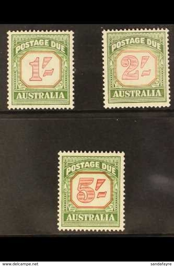 POSTAGE DUE  1953-59 Carmine & Deep Green Set, SG D129a/31a, Never Hinged Mint. Superb (3 Stamps) For More Images, Pleas - Sonstige & Ohne Zuordnung