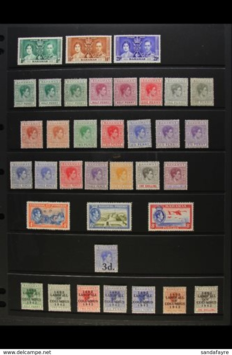 1937-52 MINT KGVI SELECTION  A Most Useful Range Presented On A Pair Of Stock Pages, Inc 1938-52 Definitive Range With M - Other & Unclassified