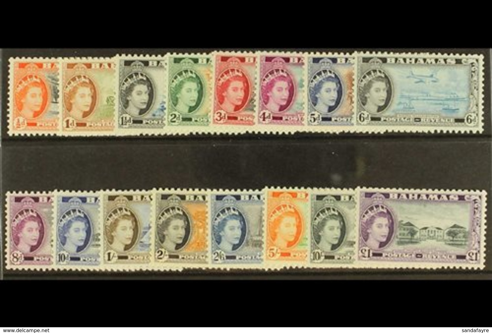 1954-63  Complete Set, SG 201/216, Fine Never Hinged Mint. (16 Stamps) For More Images, Please Visit Http://www.sandafay - Sonstige & Ohne Zuordnung