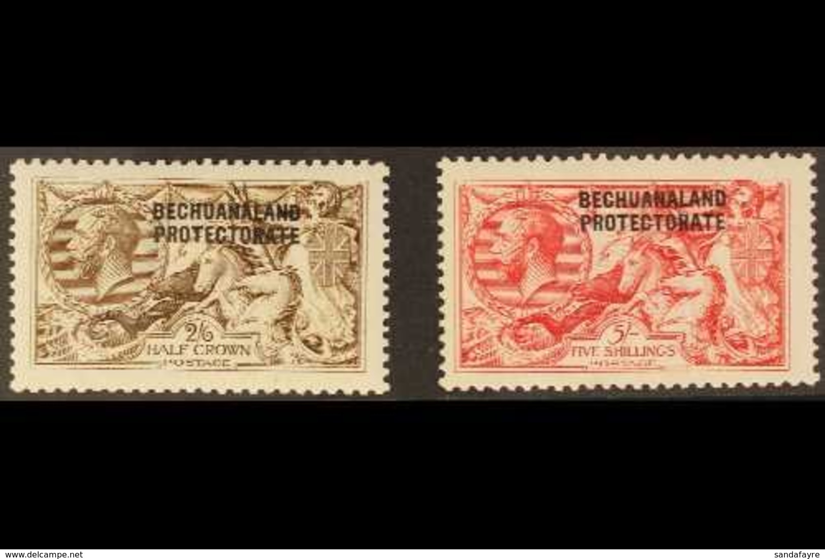 1913-24  Waterlow "Seahorse" Overprinted Set, SG 83/84, Very Fine Mint For More Images, Please Visit Http://www.sandafay - Other & Unclassified