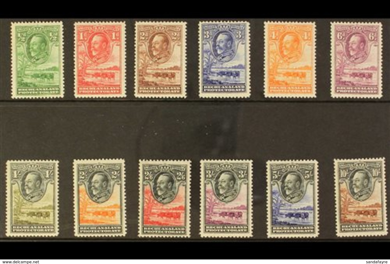 1932  KGV Pictorial "Baobab Tree & Cattle" Definitive Set, SG 99/110, Very Fine Mint (12 Stamps) For More Images, Please - Other & Unclassified