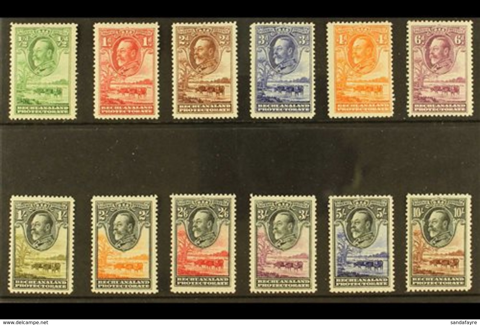 1932  Tree And Cattle Set Complete, SG 99/110, Very Fine Mint (12 Stamps) For More Images, Please Visit Http://www.sanda - Other & Unclassified