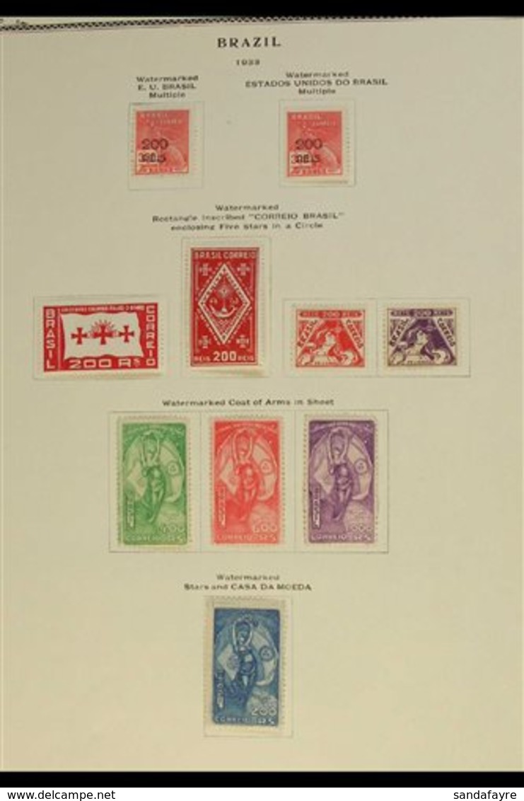 1933-1944 COMPREHENSIVE FINE MINT COLLECTION  On Specialty Pages, All Different, Almost COMPLETE For The Period, Include - Sonstige & Ohne Zuordnung
