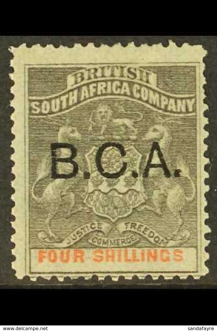 1891-95  4s Grey Black & Vermilion, "B.C.A." Opt'd Arms, SG 11, Fine Mint For More Images, Please Visit Http://www.sanda - Nyasaland (1907-1953)