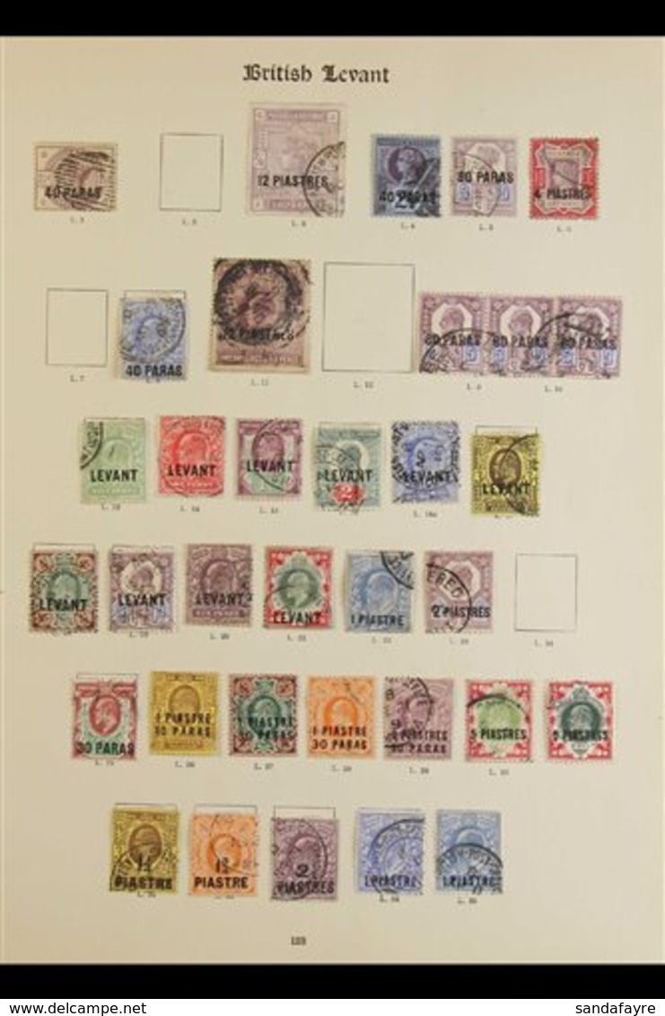 1885-1921 INTERESTING MINT & USED RANGES, CAT £3,500.  An Attractive Accumulation Of Mint & Used Stamps On Various Leave - British Levant