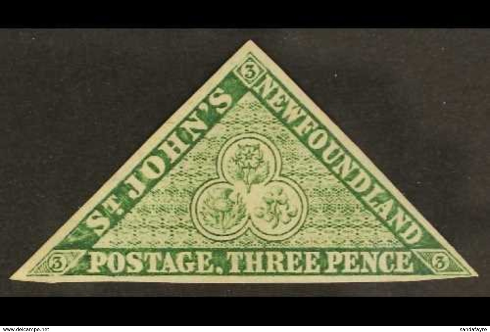 1860  3d Green, SG 11, Fine Mint, Some Adhesion On Gum. For More Images, Please Visit Http://www.sandafayre.com/itemdeta - Sonstige & Ohne Zuordnung