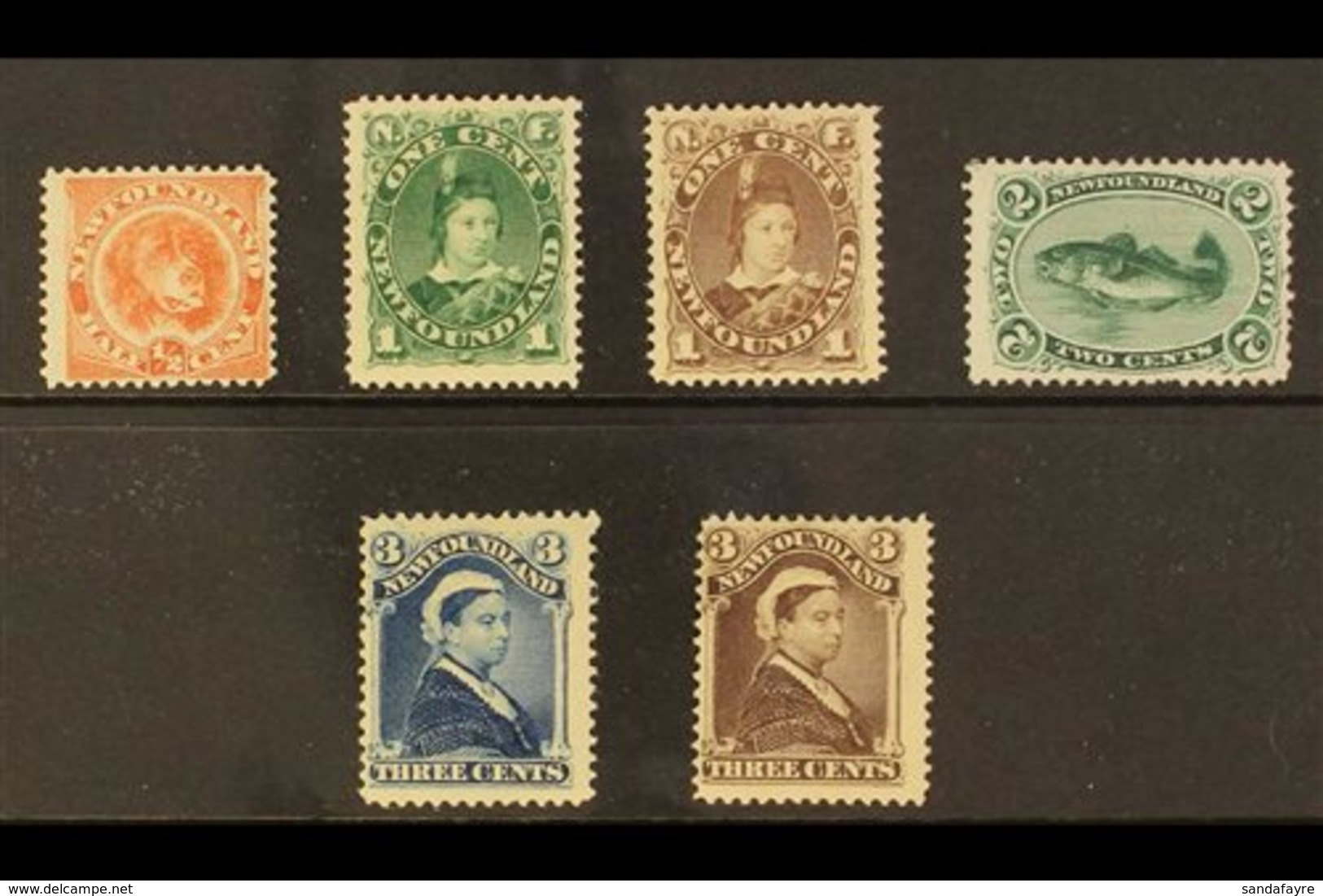 1896  Re-issue Set Complete, SG 62/65a, Very Fine Mint. Lovely Bright Colours. (6 Stamps) For More Images, Please Visit  - Other & Unclassified