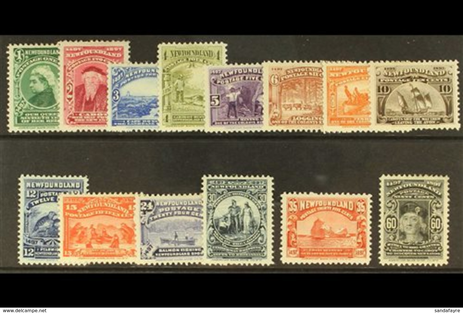 1897  Discovery Set, SG 66/79, Fresh Mint But Heavily Hinged. Lovely Appearance. Cat £325. (14 Stamps) For More Images,  - Other & Unclassified