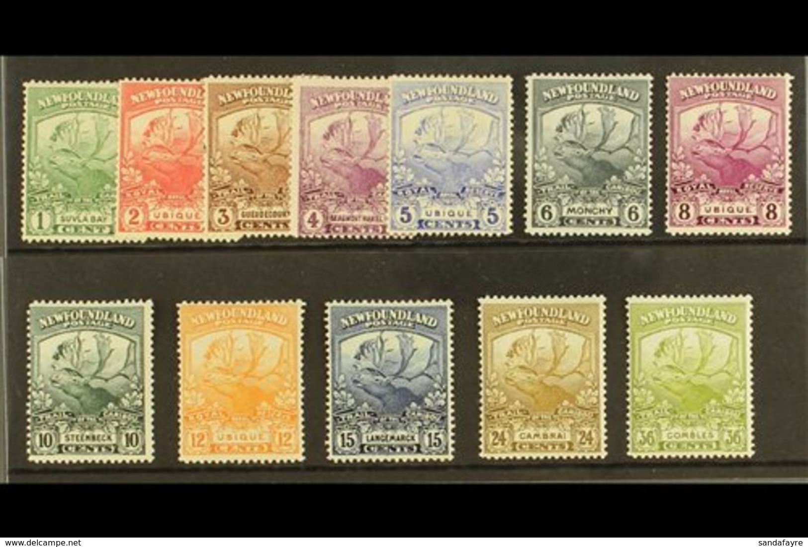 1919  Caribou Set Complete, SG 130/41, Very Fine Mint (12 Stamps) For More Images, Please Visit Http://www.sandafayre.co - Other & Unclassified