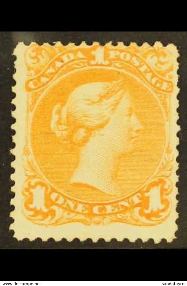 1869  1c Deep Orange Large Queen, SG 56, Fresh Unused.  For More Images, Please Visit Http://www.sandafayre.com/itemdeta - Other & Unclassified