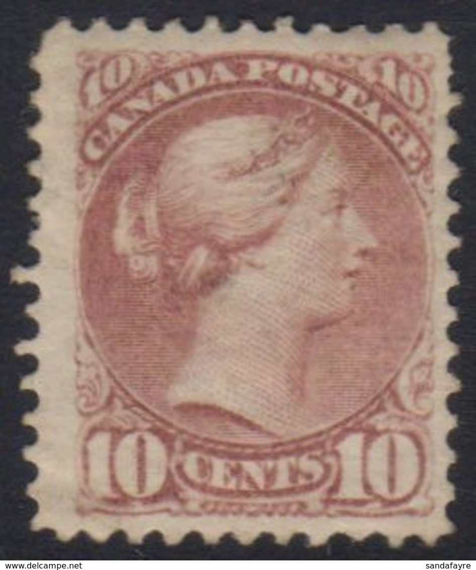 1870 - 88  10c Lilac Pink, Ottawa And Montreal Printings, SG 89, Good Mint. For More Images, Please Visit Http://www.san - Other & Unclassified