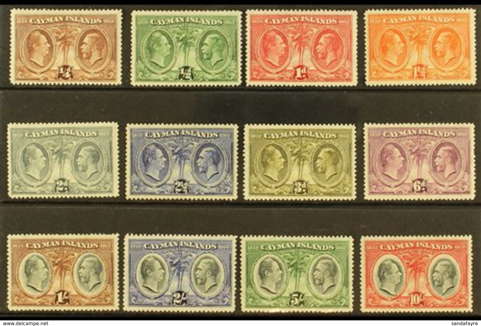 1932  Centenary Of The Justices & Vestry Set, SG 84/95, Fine Mint (12 Stamps) For More Images, Please Visit Http://www.s - Iles Caïmans