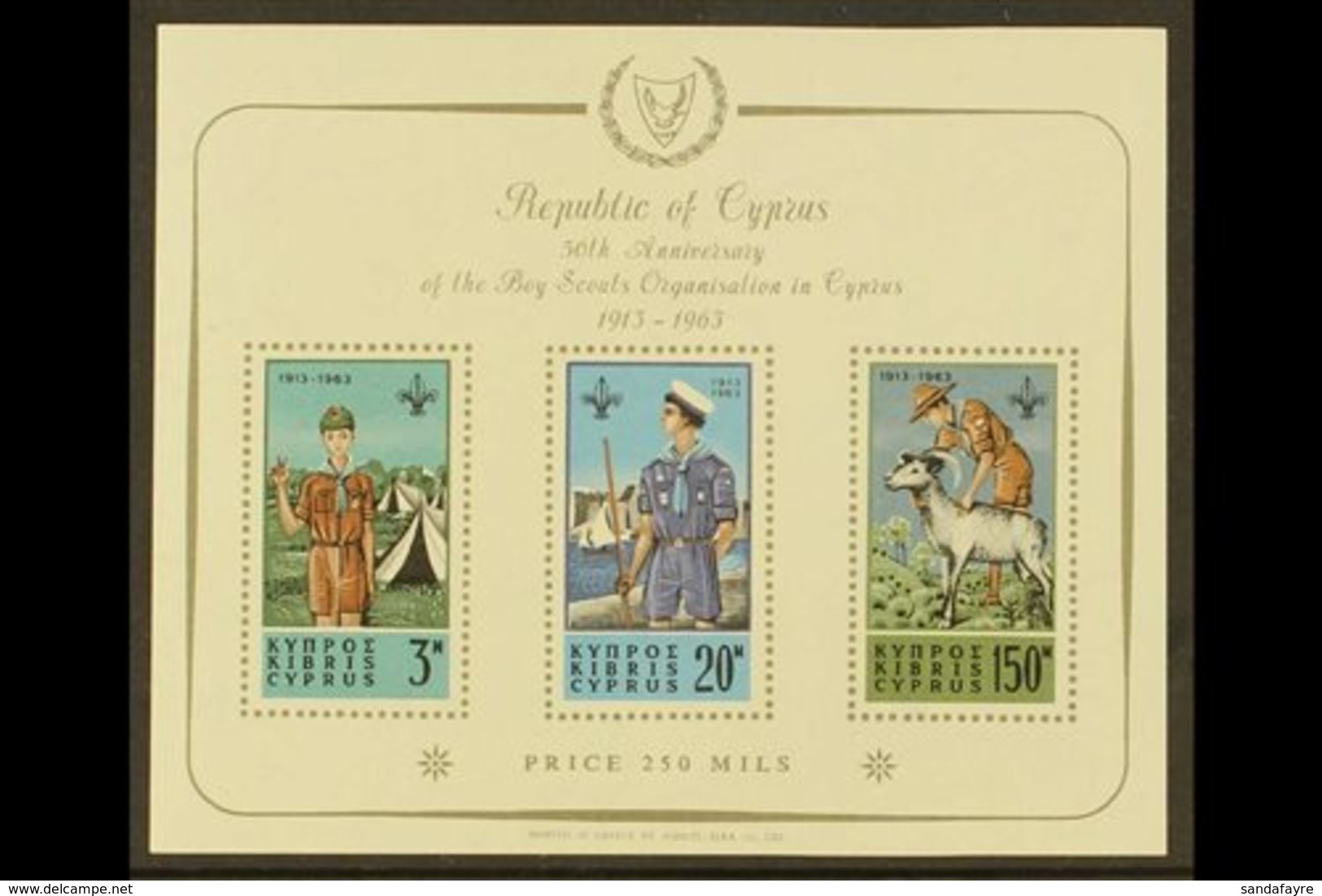1963  Scout Movement Miniature Sheet, SG MS231a, Fine Never Hinged Mint. For More Images, Please Visit Http://www.sandaf - Sonstige & Ohne Zuordnung