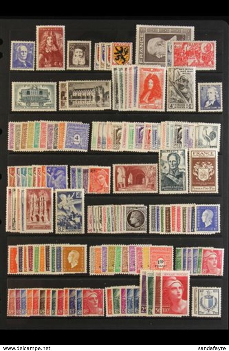 1944-1951 COMPLETE NEVER HINGED MINT COLLECTION  Of Postage Issues Presented On Stock Pages, All Different, COMPLETE Yve - Other & Unclassified