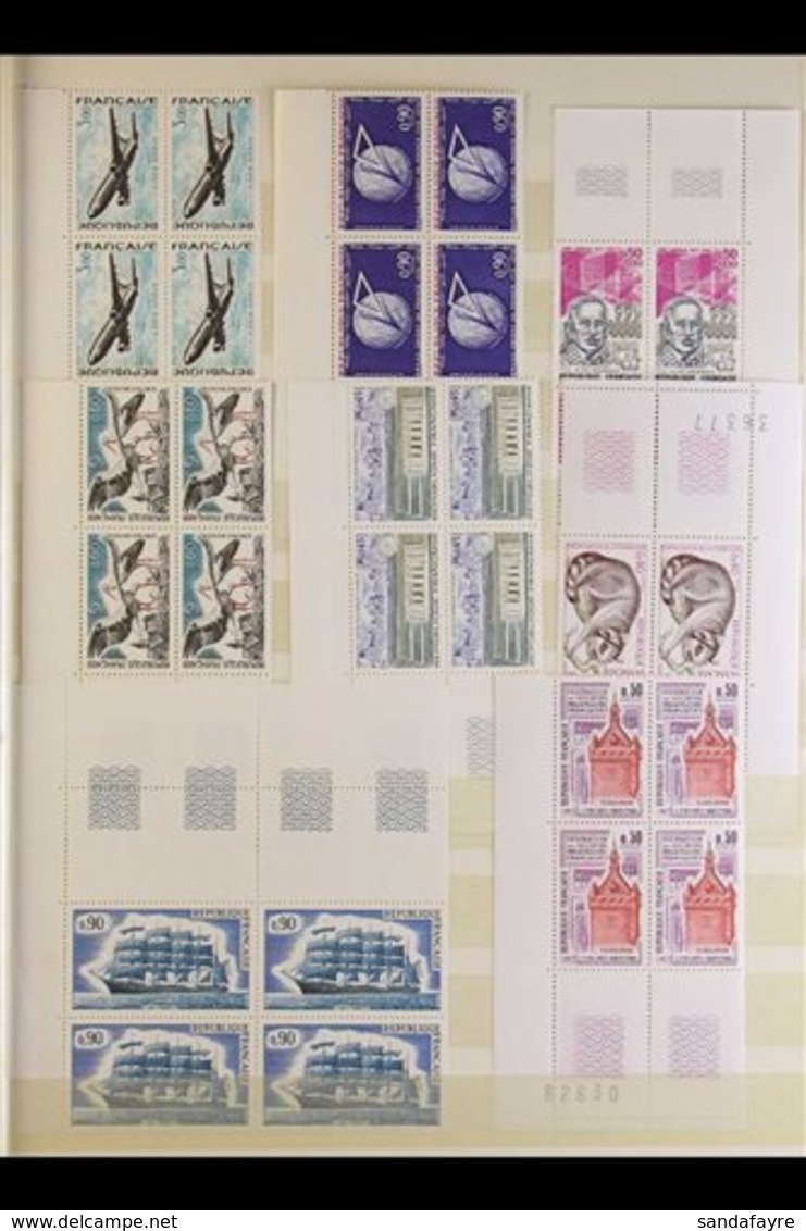 1960's-1990's BLOCKS OF FOUR.  SUPERB NEVER HINGED MINT COLLECTION Of Chiefly All Different Blocks Of 4 Housed In Two St - Other & Unclassified