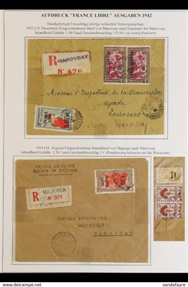 MADAGASCAR  1915-60 POSTAL HISTORY COLLECTION - Mostly Commercial Covers, Franked With A Wide Variety Of Issues From The - Other & Unclassified