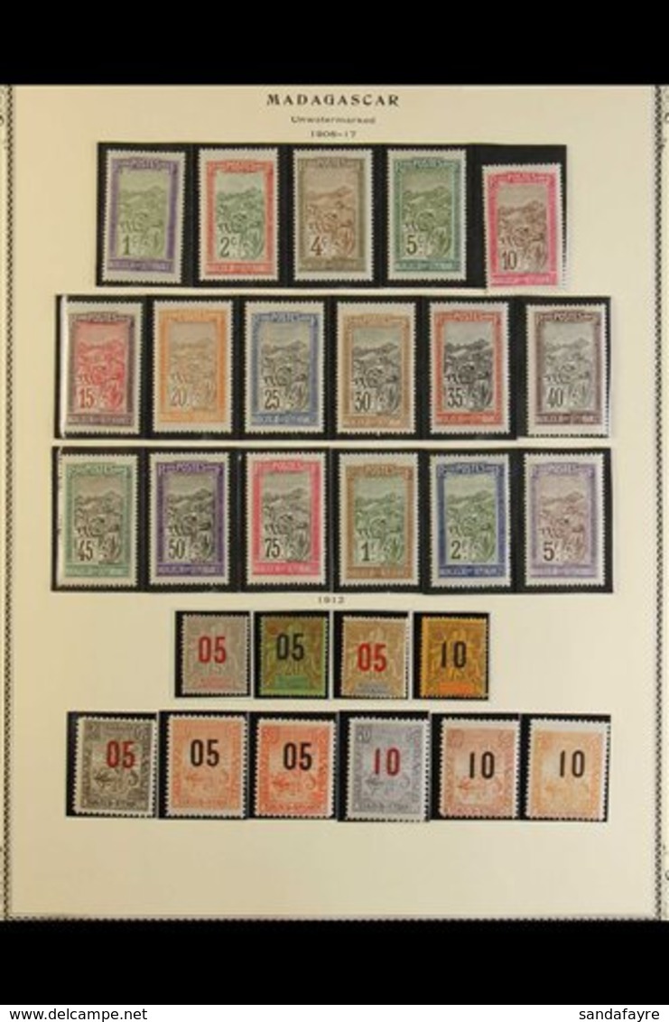 MADAGASCAR  1908-1957 ATTRACTIVE MINT / NHM COLLECTION. A HIGHLY COMPLETE, Chiefly ALL DIFFERENT Mint & Nhm Collection ( - Other & Unclassified