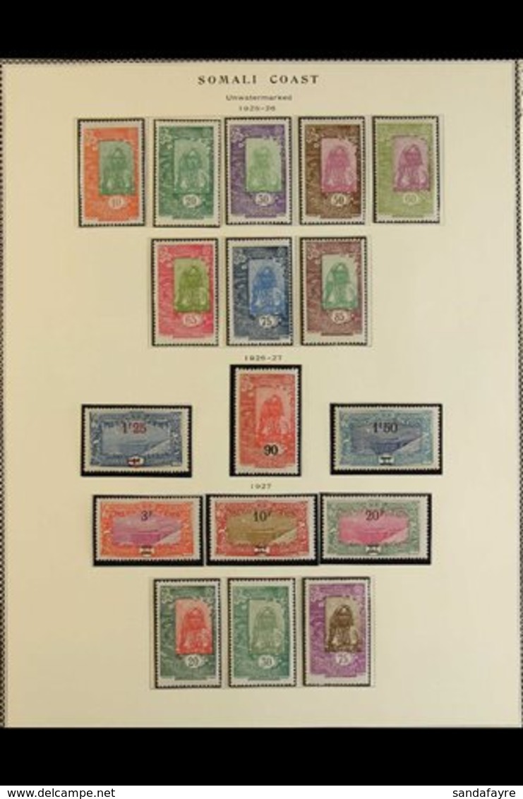 SOMALI COAST  1924-66 COMPLETE MINT / NHM COLLECTION (Ex Alphonse Collection, Chiefly Nhm) Neatly Presented In Mounts On - Sonstige & Ohne Zuordnung