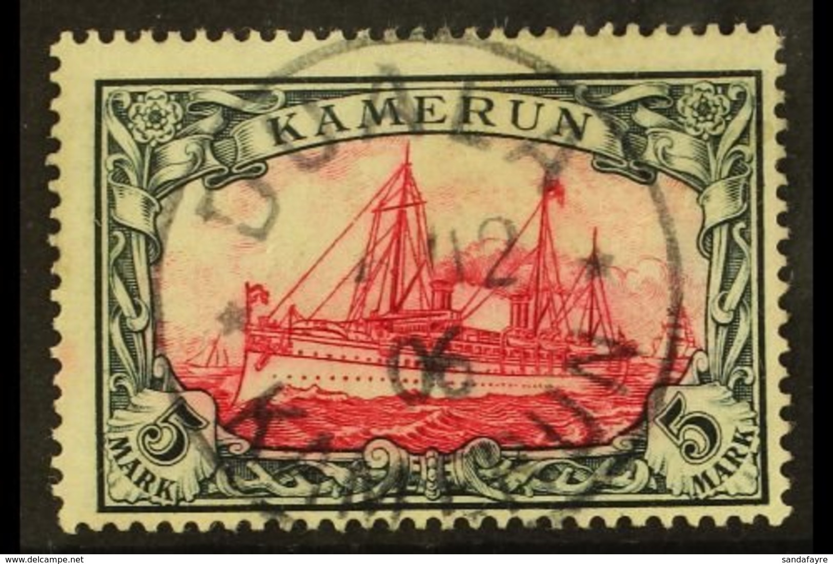 CAMEROUN  1900 5m Carmine & Black (Michel 19, SG K19), Fine Used With Nice Upright "Duala 5.12. 06" Cds Cancel. For More - Sonstige & Ohne Zuordnung