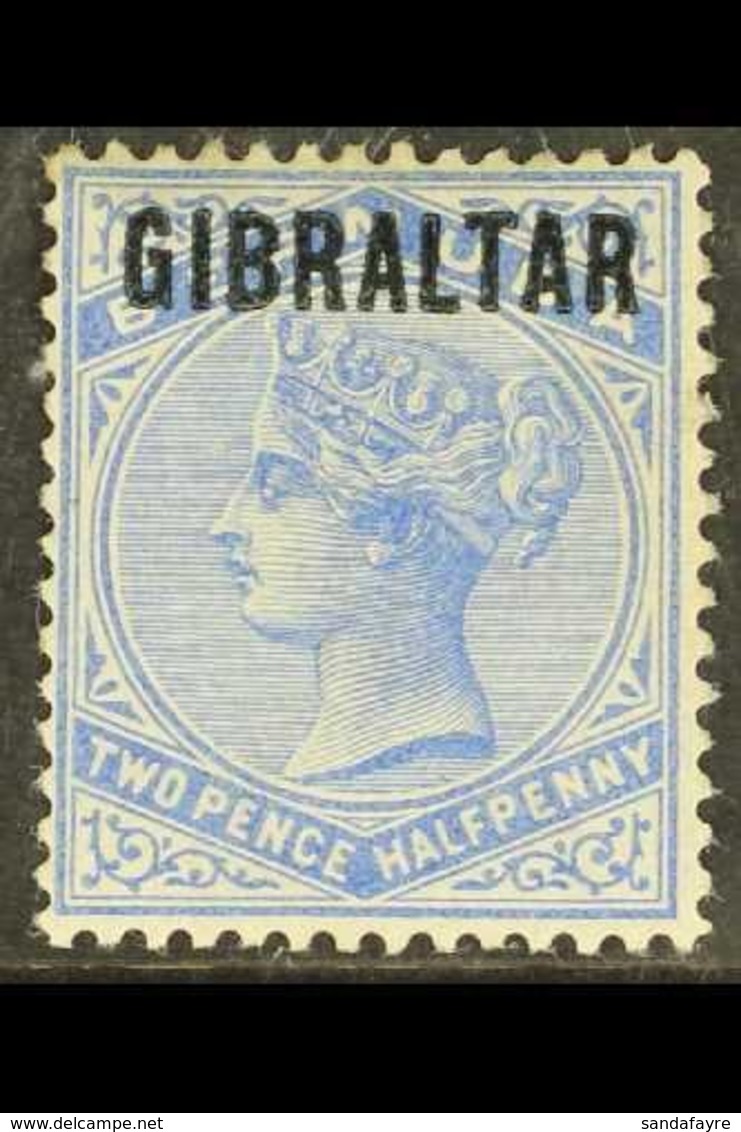 1886  2½d Ultramarine "Gibraltar" Opt'd, SG 4, Good Mint With Light Toning To Upper Perfs For More Images, Please Visit  - Gibraltar