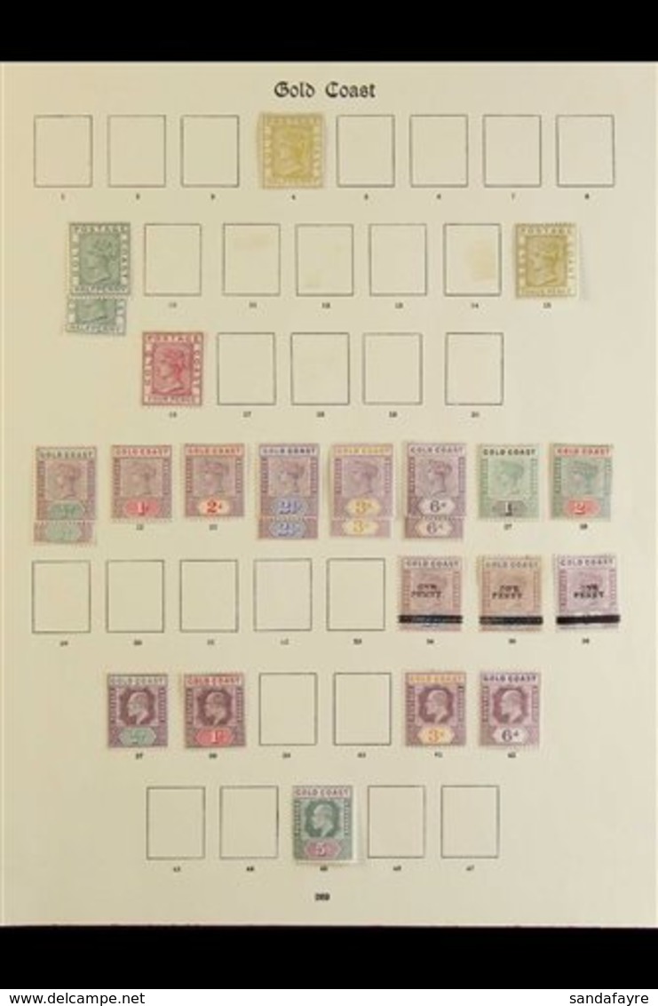 1876-1935 FINE MINT COLLECTION  An Attractive Collection On Clean Imperial Printed Album Pages Which Includes 1876-84 (w - Goldküste (...-1957)