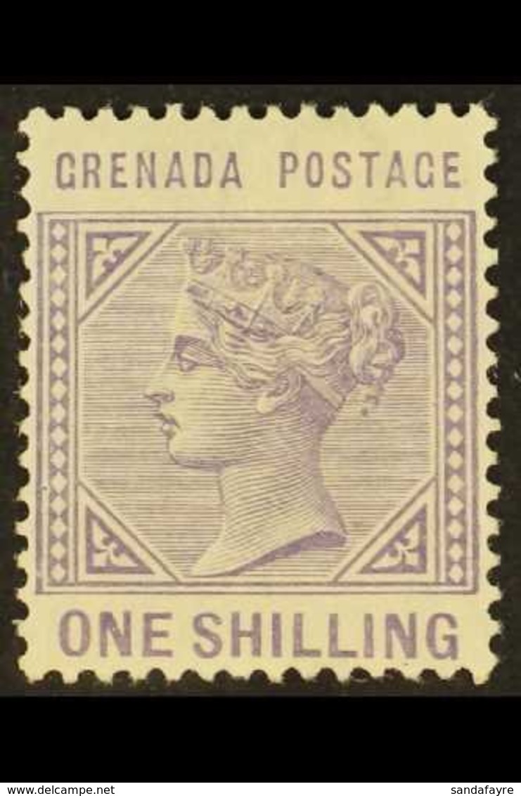 1883  1s Pale Violet, Wmk Crown CA (inverted), SG 36, Very Fine Mint. For More Images, Please Visit Http://www.sandafayr - Grenada (...-1974)