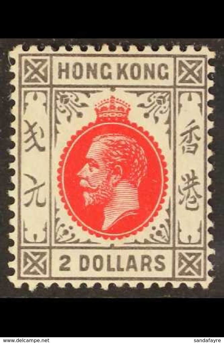 1921-37  $2 Carmine Red & Grey Black, Script CA Wmk, SG 130, Very Fine Mint For More Images, Please Visit Http://www.san - Other & Unclassified